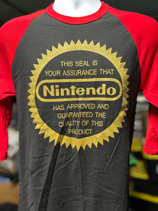 Gold Seal of Approval baseball tee