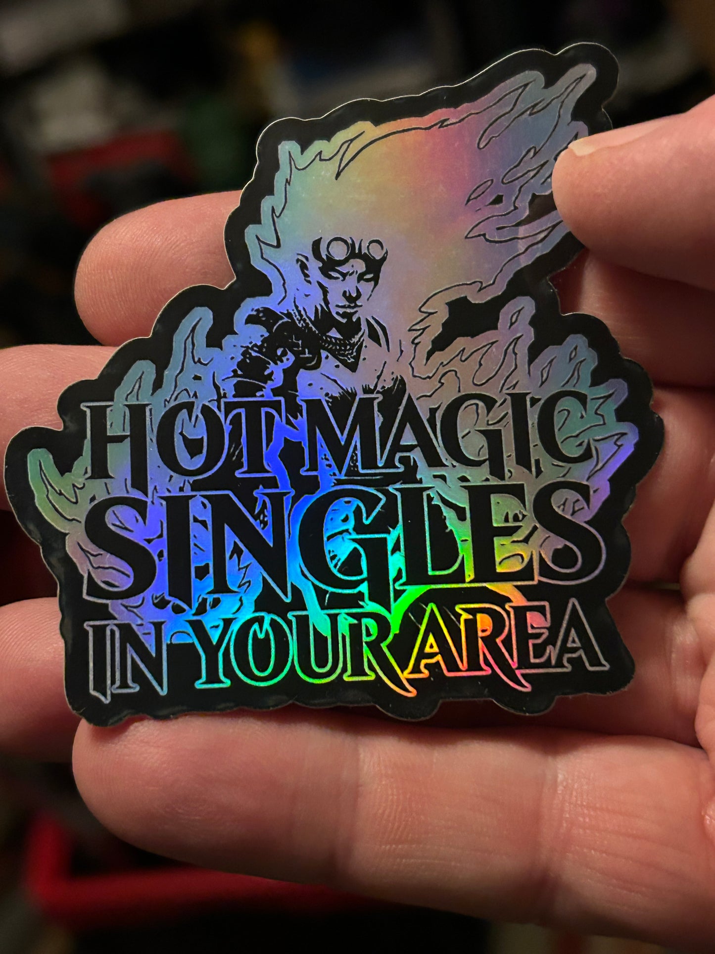 Hot Magic Singles sticker chrome