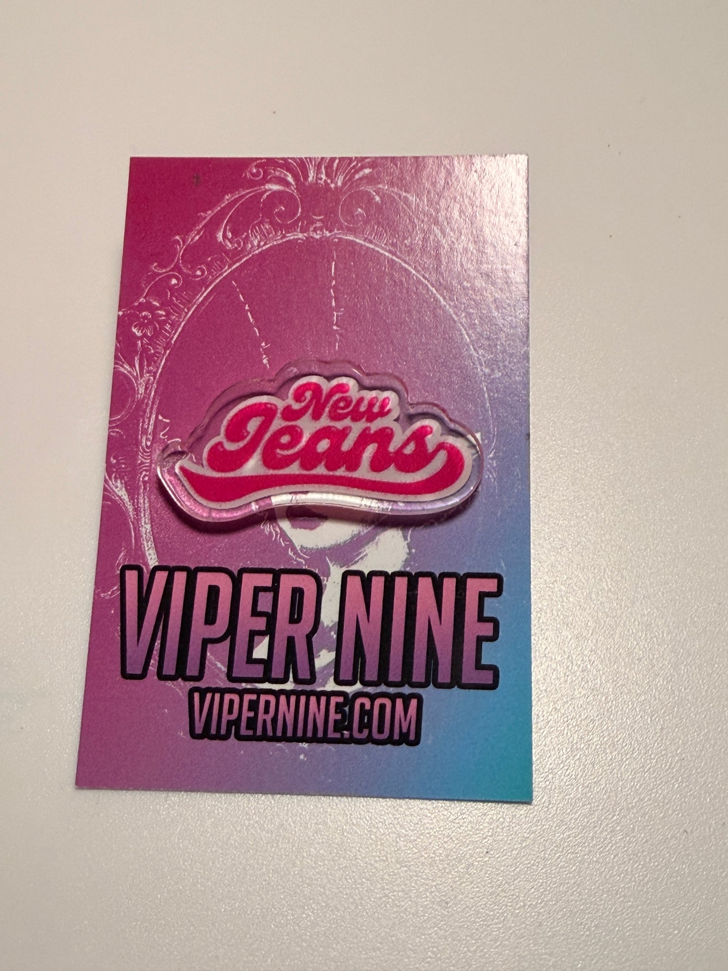 NewJeans Never Die acrylic pin 1.5 inch