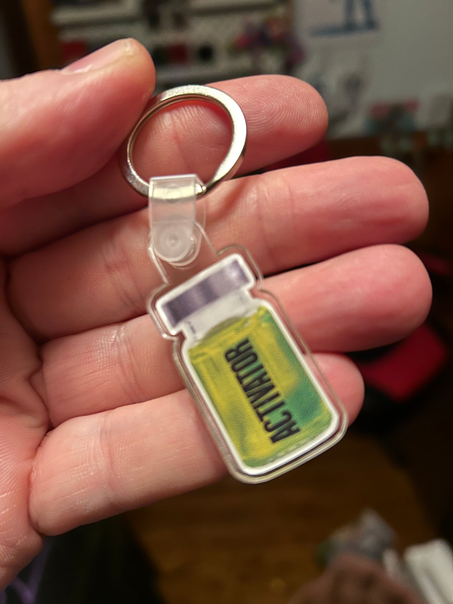 The Substance Activator keychain acrylic