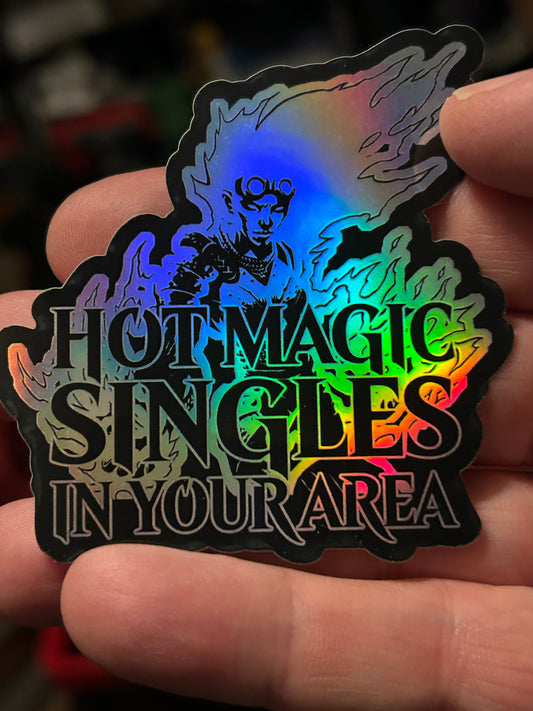 Hot Magic Singles sticker chrome