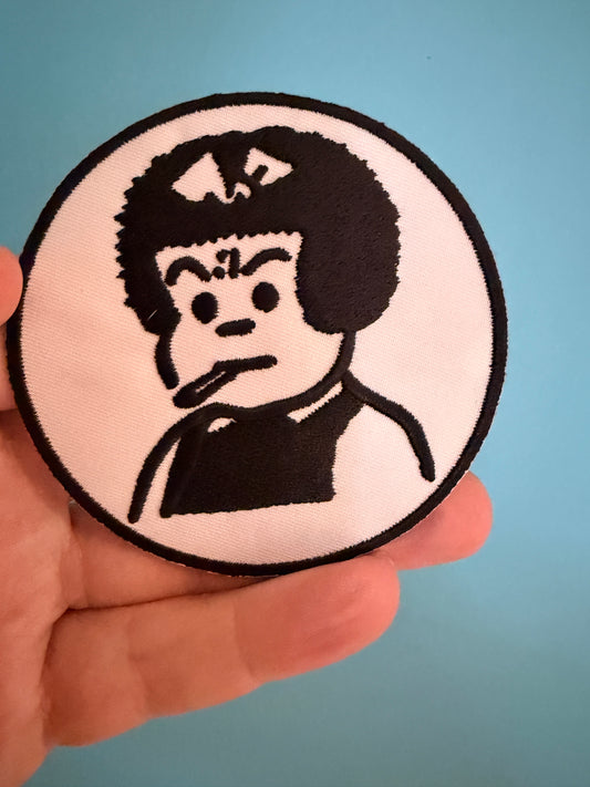 Nancy Don't Care - smoking iron on patch