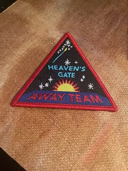 Heaven's Gate Away Team cult patch iron on 2.5 inches